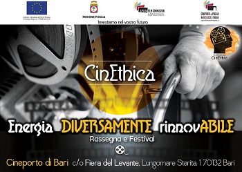 Cinethica  Energia diversamente rinnovAbile a Bari dal 6 ottobre