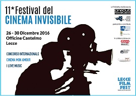 Dal 26 al 30 dicembre lundicesima edizione del Festival del Cinema Invisibile di Lecce