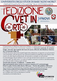VET in CORTO - Concorso di cortometraggio per studenti e giovani laureati in Medicina Veterinaria