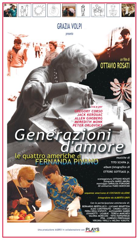 locandina di "Generazioni d'Amore - Le Quattro Americhe di Fernanda Pivano"