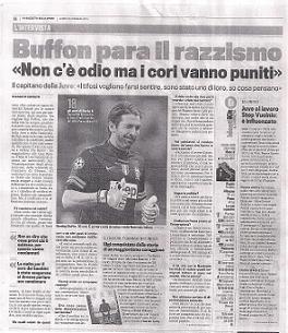 Gigi Buffon recensore di 