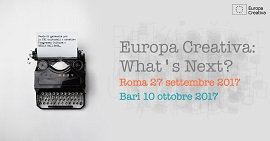 EUROPA CREATIVA - Il 27 settembre a Roma e il 10 ottobre a Bari