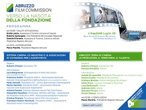 ABRUZZO FILM COMMISSION - Verso la nascita della Fondazione