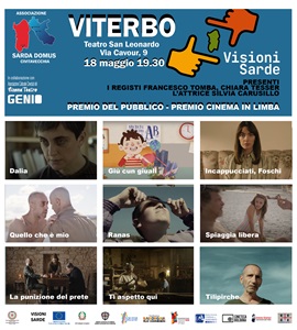 VISIONI SARDE - Il 18 maggio a Viterbo assegnati il premio del pubblico e quello per la diffusione della Limba