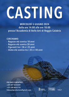 LI', DAVANTI - Aperto il casting a Reggio Calabria