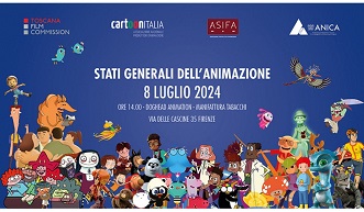 STATI GENERALI DEL CINEMA D'ANIMAZIONE 2024 - L'8 luglio a Firenze