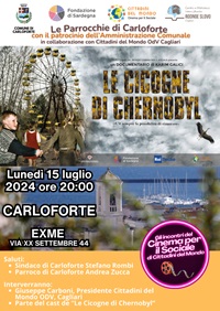 LE CICOGNE DI CHERNOBYL - Proiezione il 15 luglio a Carloforte