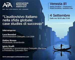 VENEZIA 81 - Il 4 settembre l'evento 