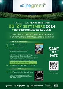 CINEGREEN 1 - Il 26 e 27 settembre a Milano