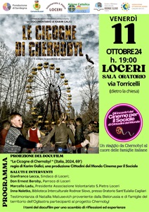 LE CICOGNE DI CHERNOBYL - Doppia proiezione l11 ottobre a Loceri e il 12 a Lanusei