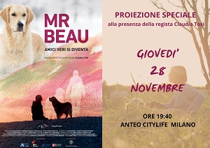 MR. BEAU - AMICI VERI SI DIVENTA - Presentazione il 28 novembre al Cinema Anteo City Life di Milano