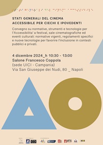 STATI GENERALI DEL CINEMA ACCESSIBILE - Il 4 dicembre a Napoli