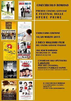 Torna a Roma il Premio Cinema Giovane