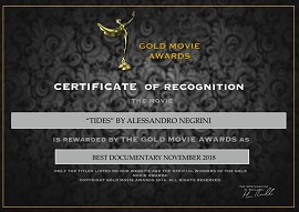 TIDES - Miglior documentario al Gold Movie Awards di Londra