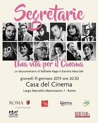 SEGRETARIE - UNA VITA PER IL CINEMA - In anteprima il 31 gennaio alla Casa del Cinema di Roma