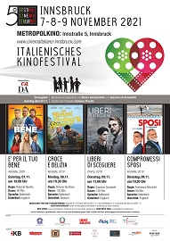 FESTIVAL DEL CINEMA ITALIANO INNSBRUCK 5 - Dal 7 al 9 novembre