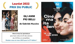 GIORNATE DEL CINEMA ITALIANO DI NIZZA 36 - Il palmares