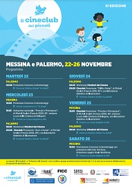 IL CINECLUB DEI PICCOLI 3 - Dal 22 al 26 novembre a Palermo