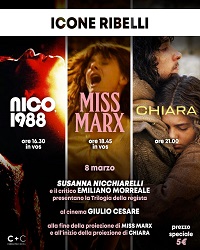 ICONE RIBELLI - L'8 marzo Susanna Nicchiarelli al Cinema Giulio Cesare di Roma