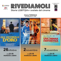 RIVEDIAMOLI. STORIE LGBTQIA+ SVELATE AL CINEMA - Dal 26 ottobre al 7 novembre al Terminale Cinema  di Prato
