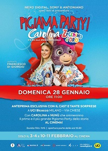 PIGIAMA PARTY! CAROLINA E NUN ALLA GRANDE FESTA DELLO ZECCHINO DORO - In anteprima all'UCI Cinemas Bicocca di Milano