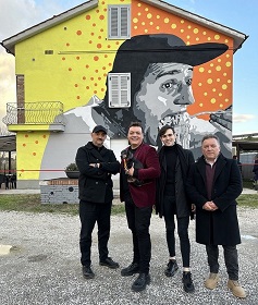 NARNI - Un murale dedicato ad Alberto Sordi