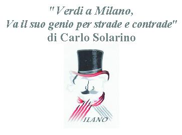 locandina di "Verdi a Milano, Va il suo Genio per Strade e Contrade"