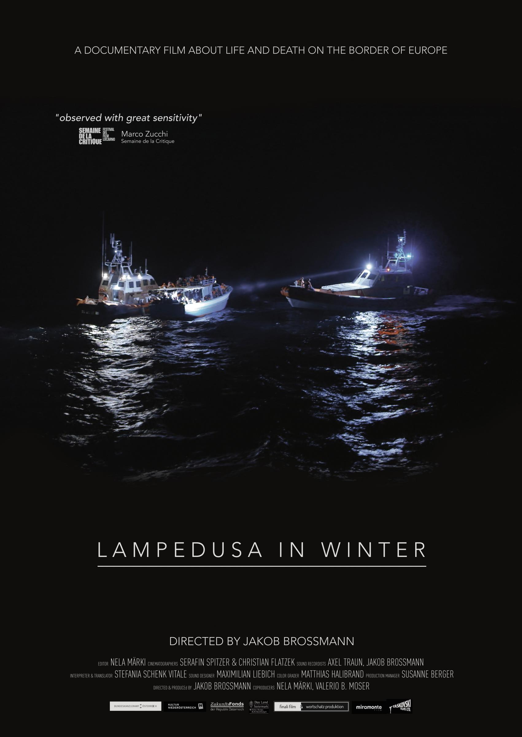 locandina di "Lampedusa d'Inverno"