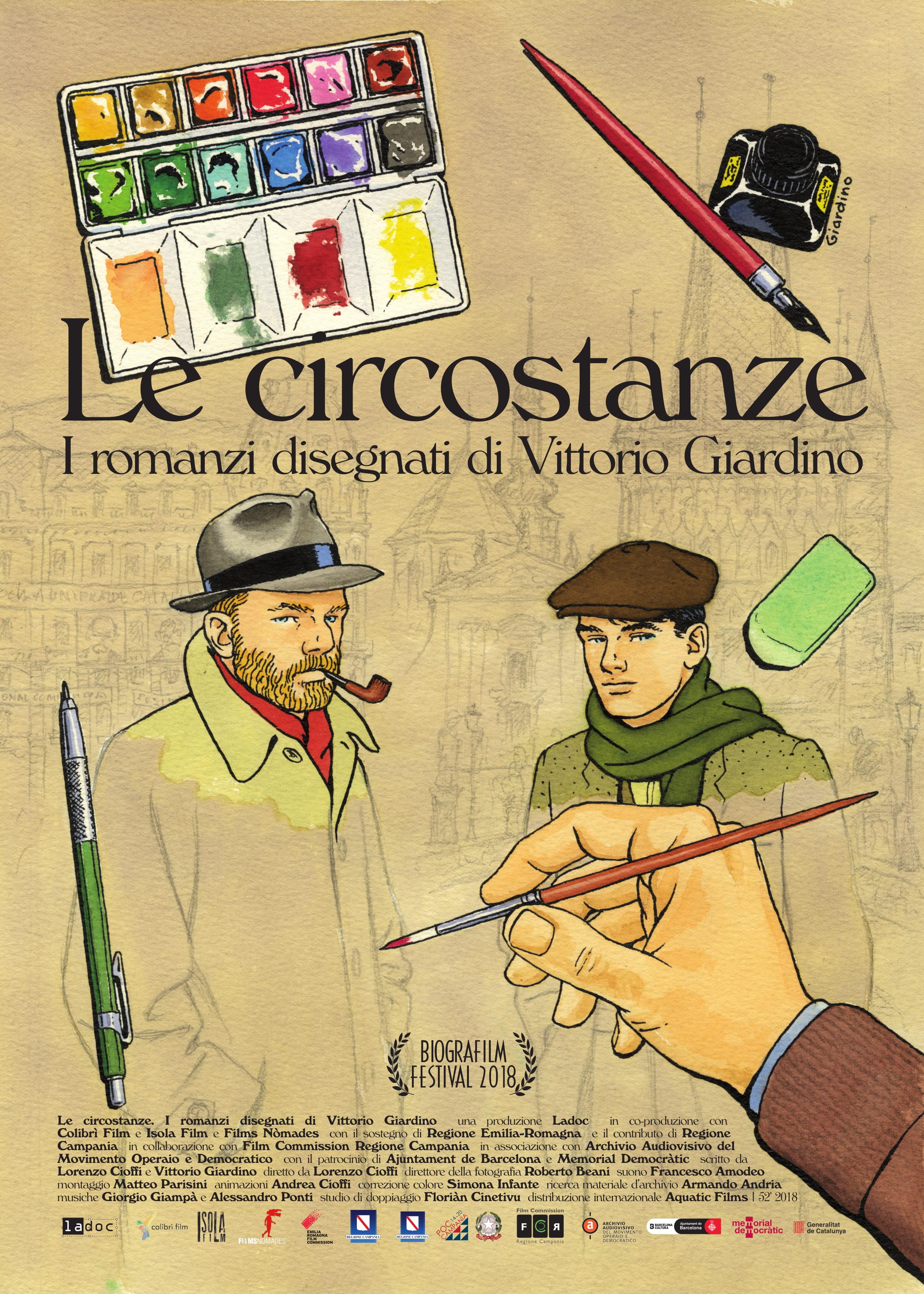 locandina di "Le Circostanze. I Romanzi Disegnati di Vittorio Giardino"