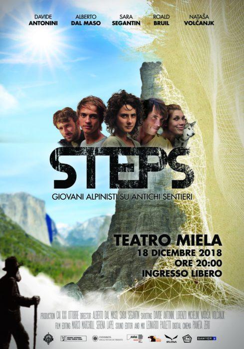 locandina di "Steps - Giovani alpinisti su antichi Sentieri"
