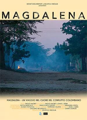 locandina di "Magdalena. Un Viaggio nel Cuore del Conflitto Colombiano"