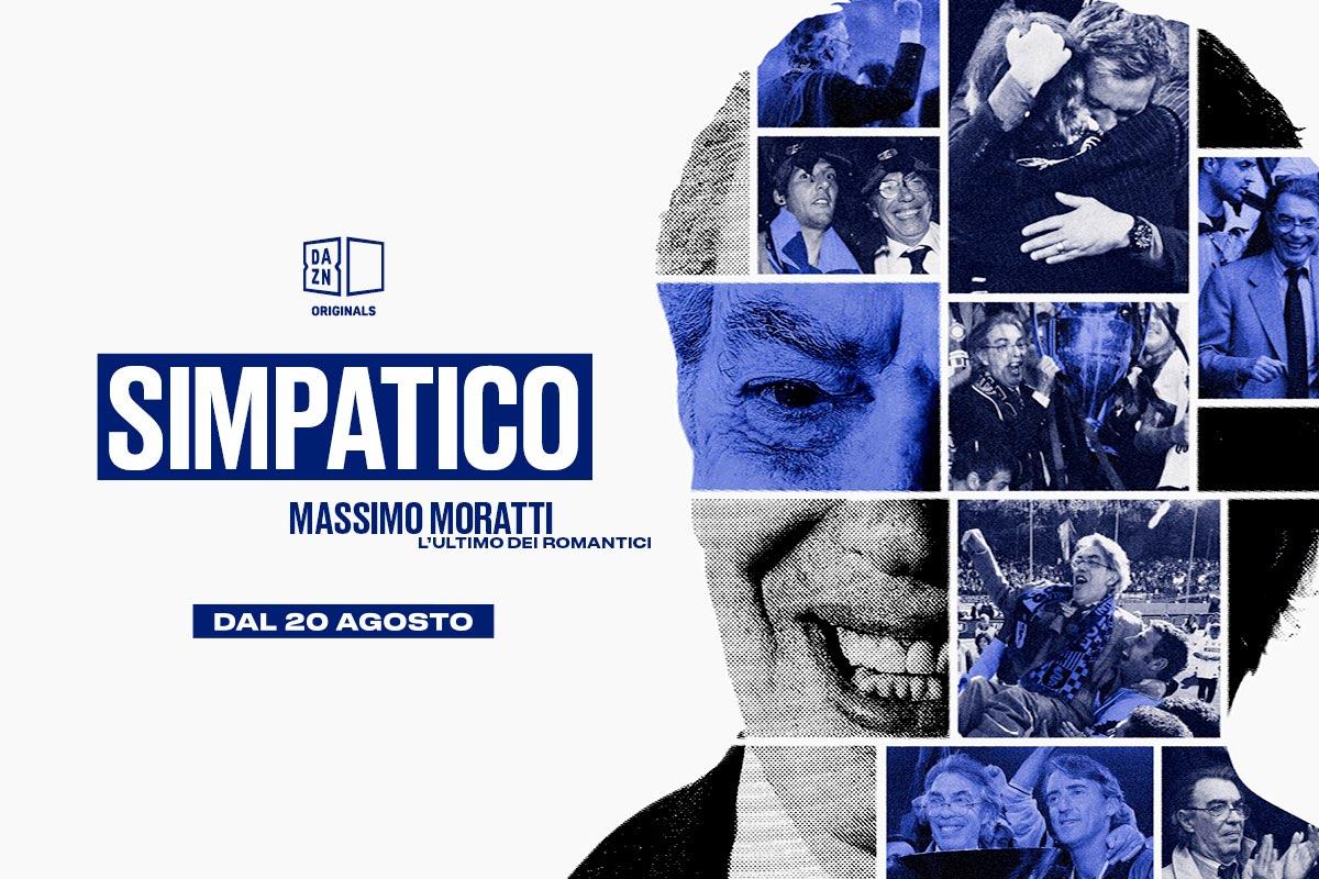 locandina di "Simpatico - Massimo Moratti, l'Ultimo dei Romantici"
